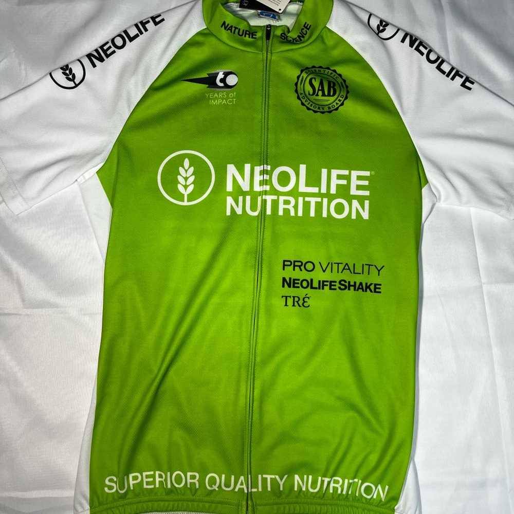 Owayo Cycling Jersey C2 Sport Short Sleeve Full Zip Men’s Medium Neon Green NWT